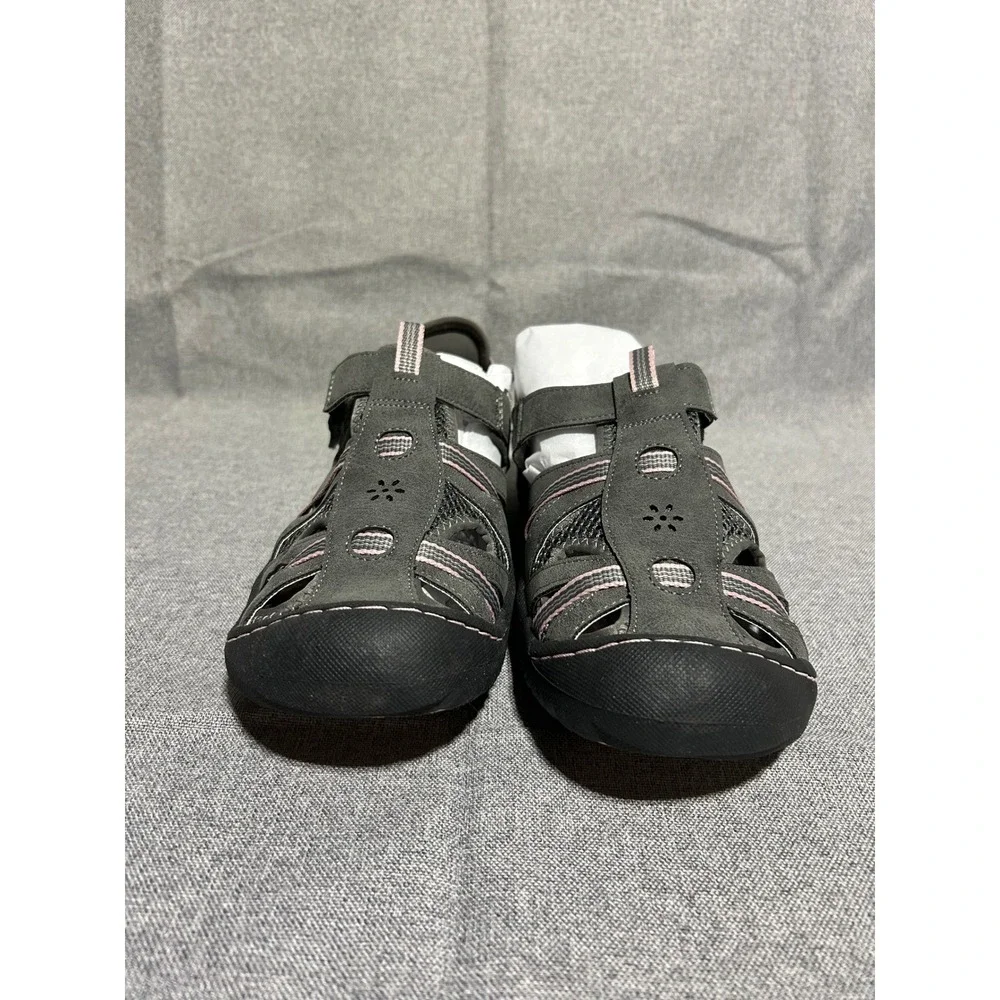 JBU Jambu Women 10W Gray Pink Mesh Water Ready‎ Sandal B3RGL50W